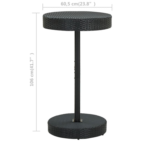 Garden Table Poly Rattan