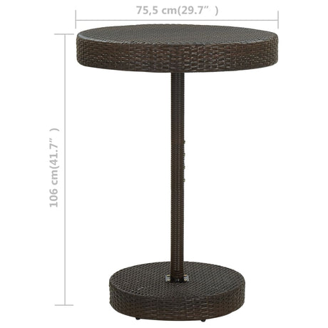 Garden Table Poly Rattan