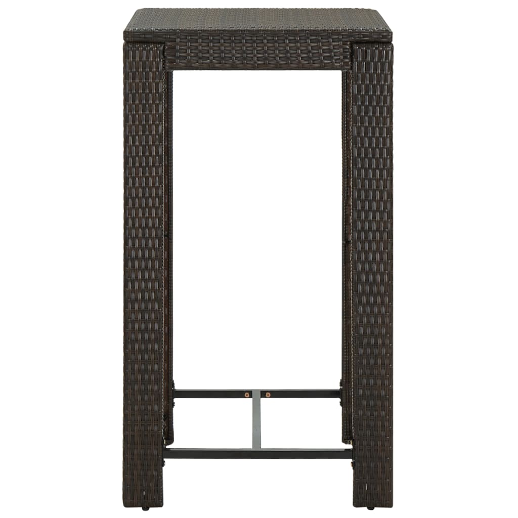 Garden Bar Table Poly Rattan
