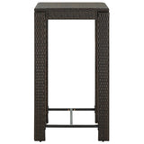 Garden Bar Table Poly Rattan