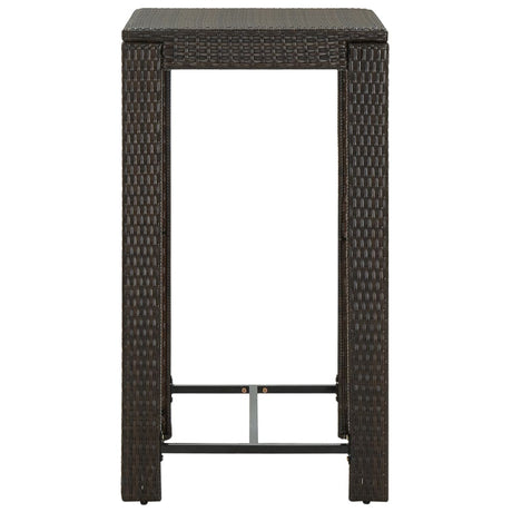 Garden Bar Table Poly Rattan