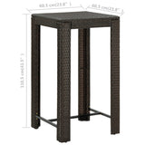 Garden Bar Table Poly Rattan