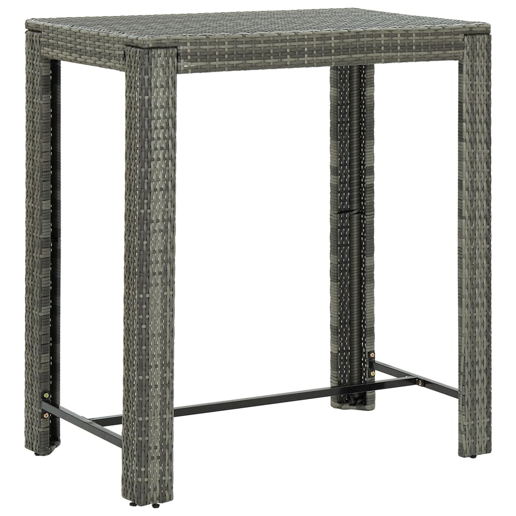 Garden Bar Table Poly Rattan