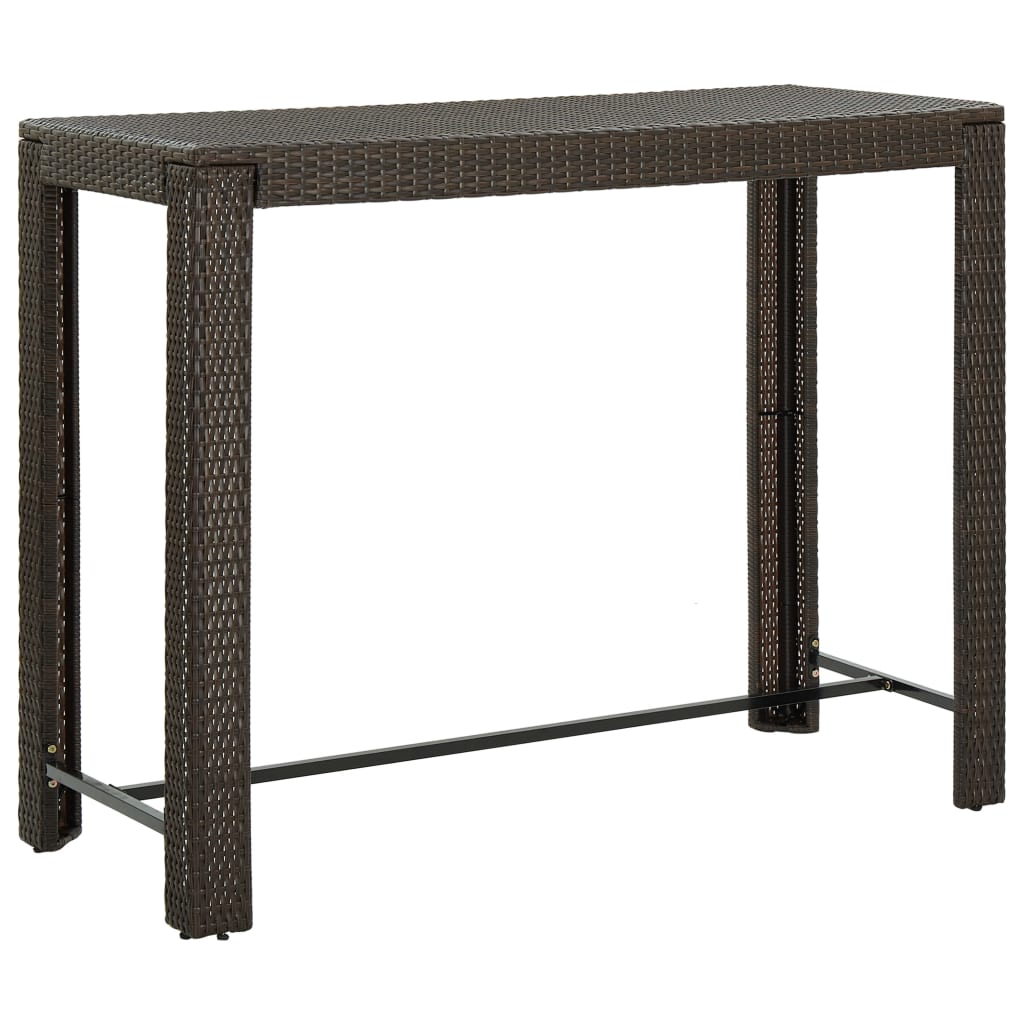Garden Bar Table Poly Rattan