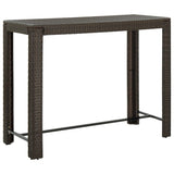 Garden Bar Table Poly Rattan