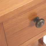 Magazine Table With Drawer 35X27X55 Cm Solid Oak Wood