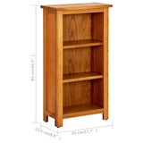 Bookcase Solid Oak Wood
