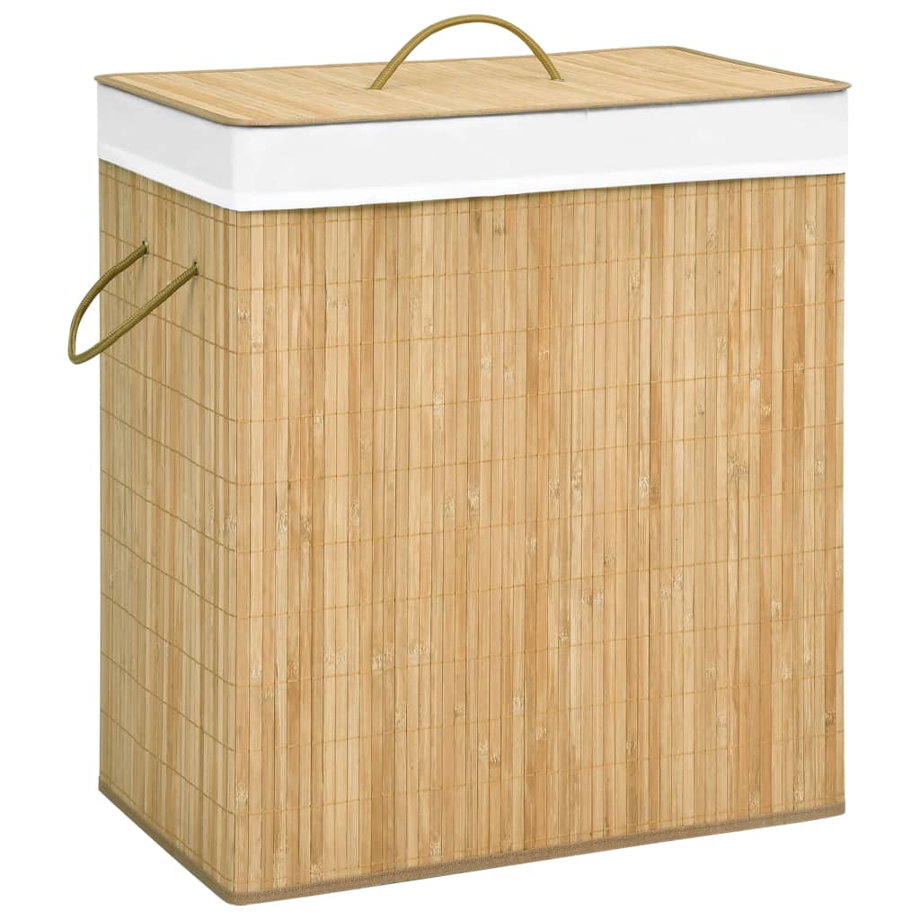 Bamboo Laundry Basket Brown 100 L