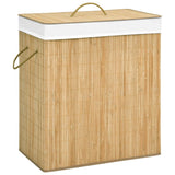 Bamboo Laundry Basket Brown 100 L