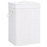 Bamboo Laundry Bin Rectangular Natural