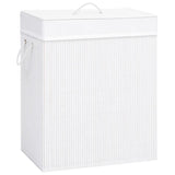 Bamboo Laundry Bin Rectangular Natural