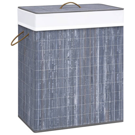 Bamboo Laundry Bin Rectangular Natural