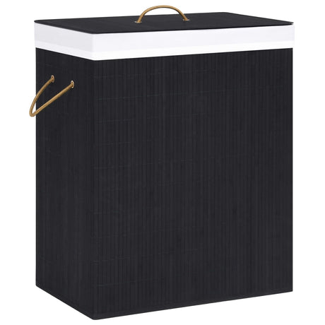 Bamboo Laundry Bin Rectangular Natural