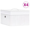Bamboo Storage Boxes 4 Pcs
