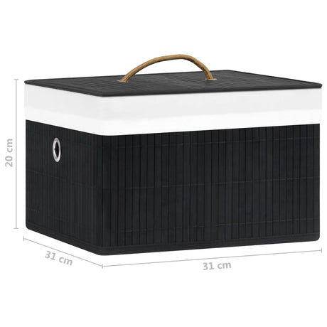 Bamboo Storage Boxes 4 Pcs