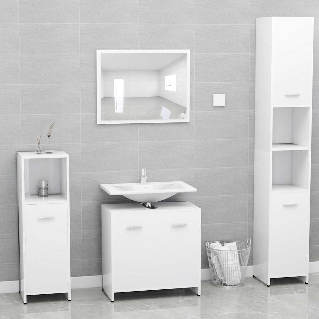 Bathroom Cabinet 60X33X61 Cm Engineered Wood