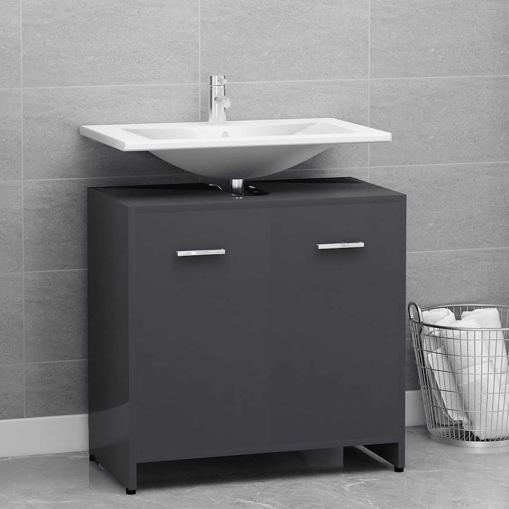 Bathroom Cabinet 60X33X61 Cm Engineered Wood