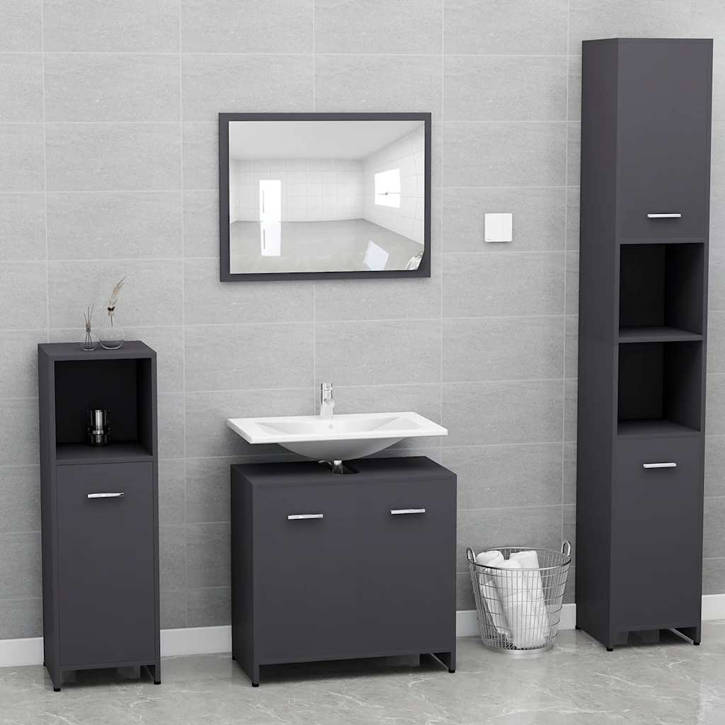Bathroom Furniture Set Engineered Wood