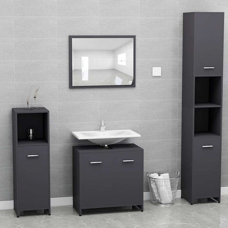Bathroom Furniture Set Engineered Wood