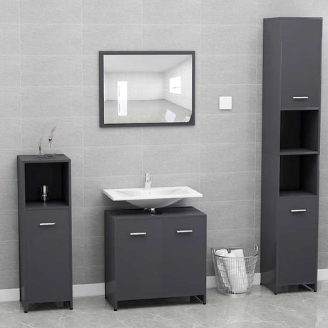 Bathroom Furniture Set Engineered Wood