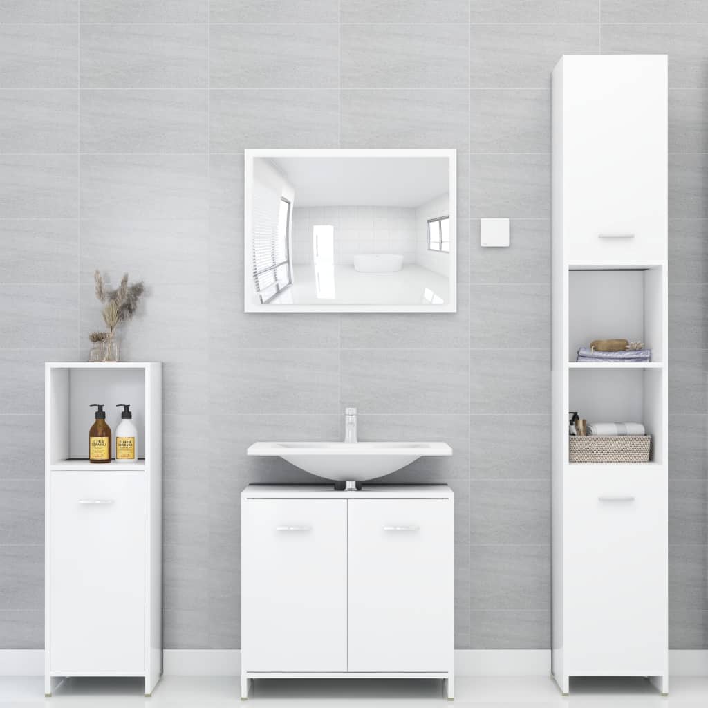 Bathroom Cabinet 30X30X95 Cm Engineered Wood