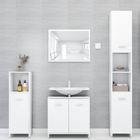 Bathroom Cabinet 30X30X95 Cm Engineered Wood