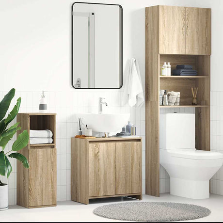 Bathroom Cabinet 60X33X61 Cm Engineered Wood