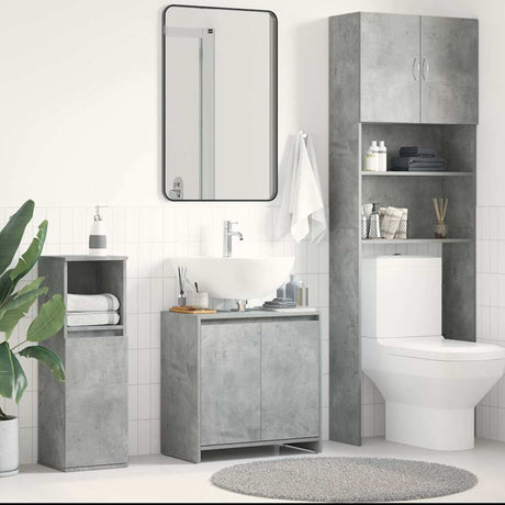 Bathroom Cabinet 60X33X61 Cm Engineered Wood