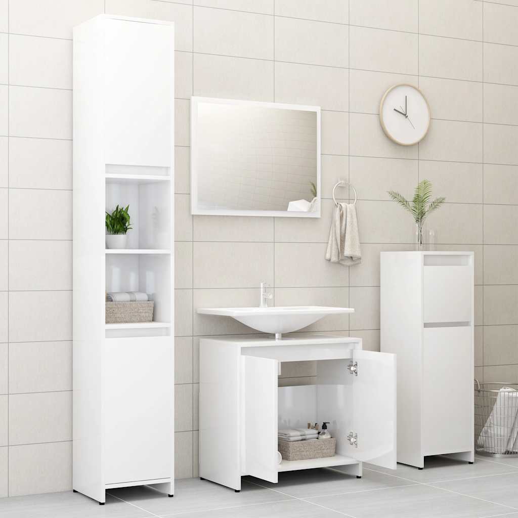 Bathroom Furniture Set Engineered Wood