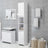 Bathroom Cabinet 30X30X183.5 Cm Engineered Wood