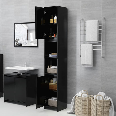 Bathroom Cabinet 30X30X183.5 Cm Engineered Wood