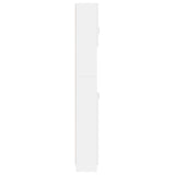 Bathroom Cabinet White 32x25.5x190 cm Engineered Wood