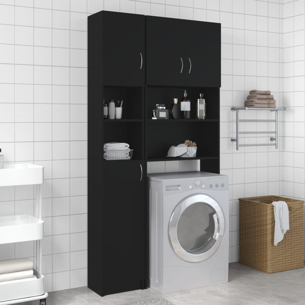 Bathroom Cabinet 32X25.5X190 Cm Engineered Wood