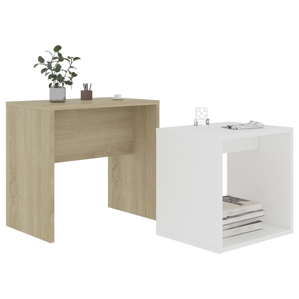 Coffee Table Set 48X30X45 Cm Engineered Wood
