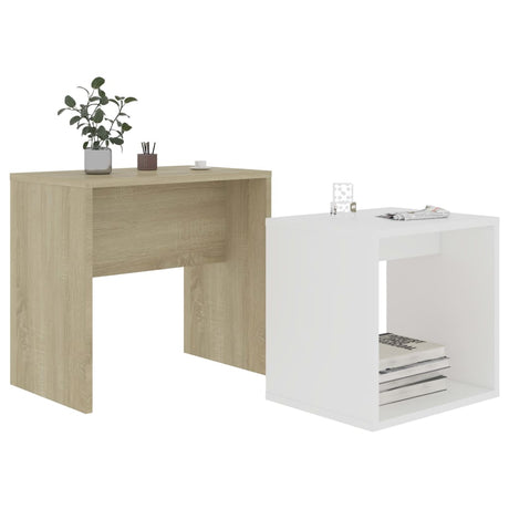 Coffee Table Set 48X30X45 Cm Engineered Wood