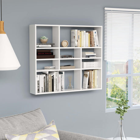 Wall Shelf 90X16X78 Cm Engineered Wood