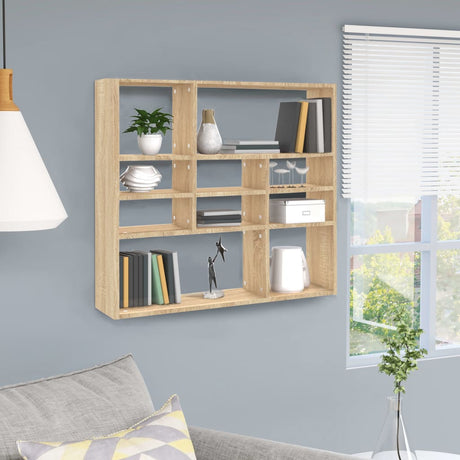 Wall Shelf 90X16X78 Cm Engineered Wood