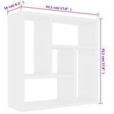 Wall Shelf 45.1X16X45.1 Cm Engineered Wood