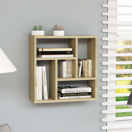 Wall Shelf 45.1X16X45.1 Cm Engineered Wood