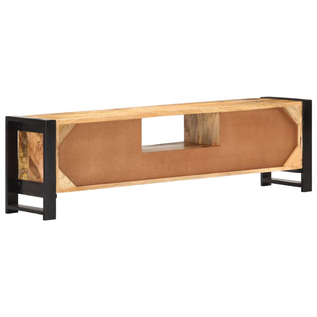 Tv Cabinet 140X30X40 Cm Rough Mango Wood