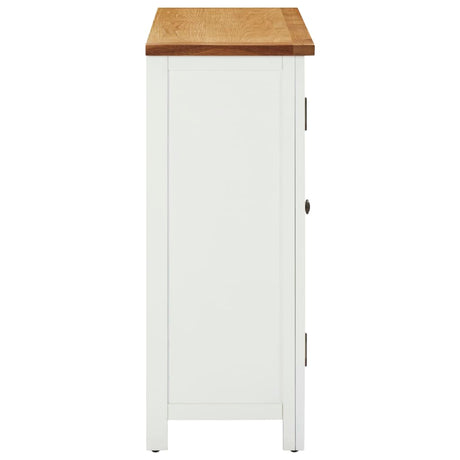 Wine Cabinet 80X32X80 Cm Solid Oak Wood