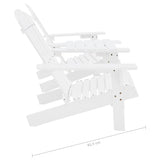 Garden Adirondack Chair Solid Fir Wood