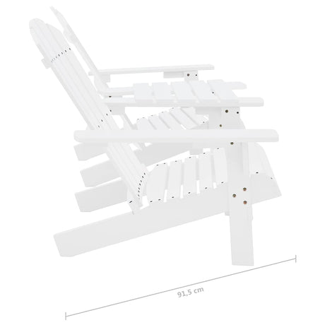 Garden Adirondack Chair Solid Fir Wood