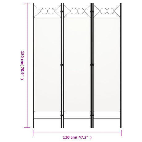 3-Panel Room Divider 120X180 Cm