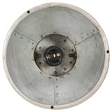 Industrial Ceiling Lamp Silver E27 Mango Wood