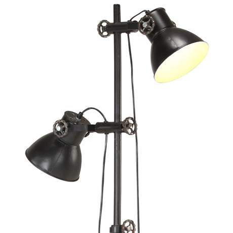 Floor Lamp With 2 Lampshade E27 Cast Iron
