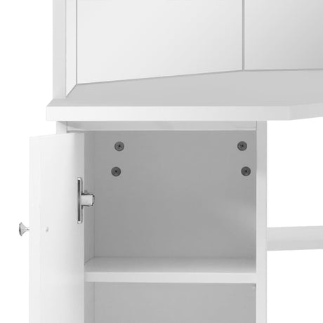 Corner Dressing Table Make-Up Table With Led Light