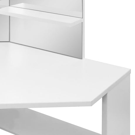 Corner Dressing Table Make-Up Table With Led Light