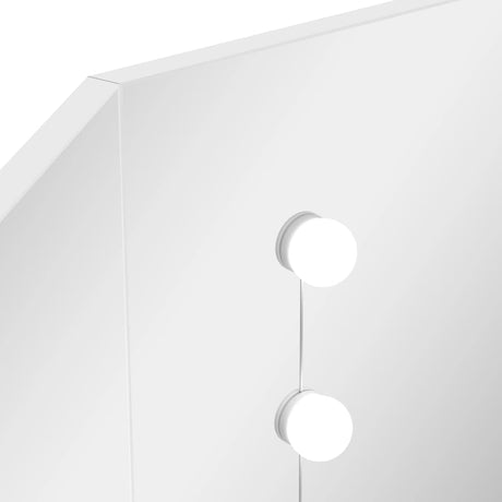 Corner Dressing Table Make-Up Table With Led Light