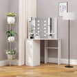 Corner Dressing Table Make-Up Table With Led Light